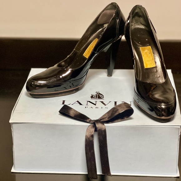 LANVIN PARIS HIGH HEEL ESCARPIN SIZE 38 - Picture 1 of 16